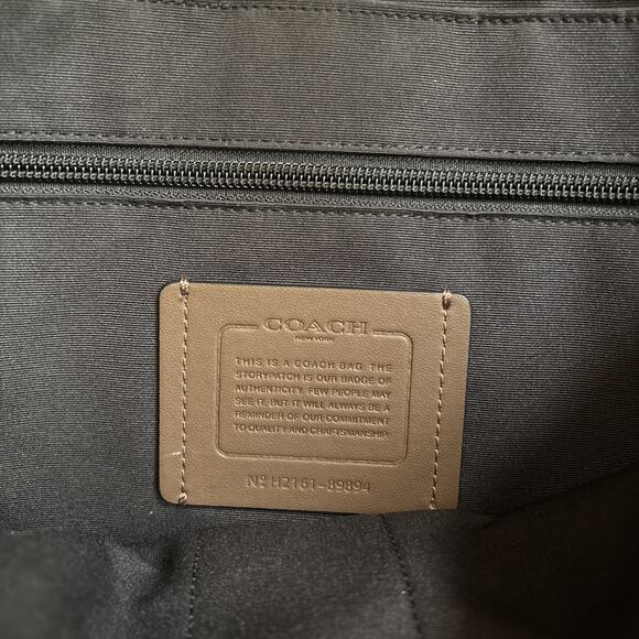 Coach Hudson Messenger In Colorblock Tobacco Mahagony Leather Bag Snap Belt - Picture 7 of 11